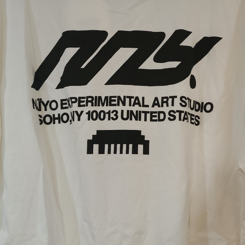 Emestudios+Naiyo Pearl White Graphic T-Shirt